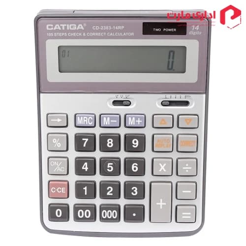 ماشین حساب رومیزی کاتیگا مدل CD-2383-14RP — تصویر ۲