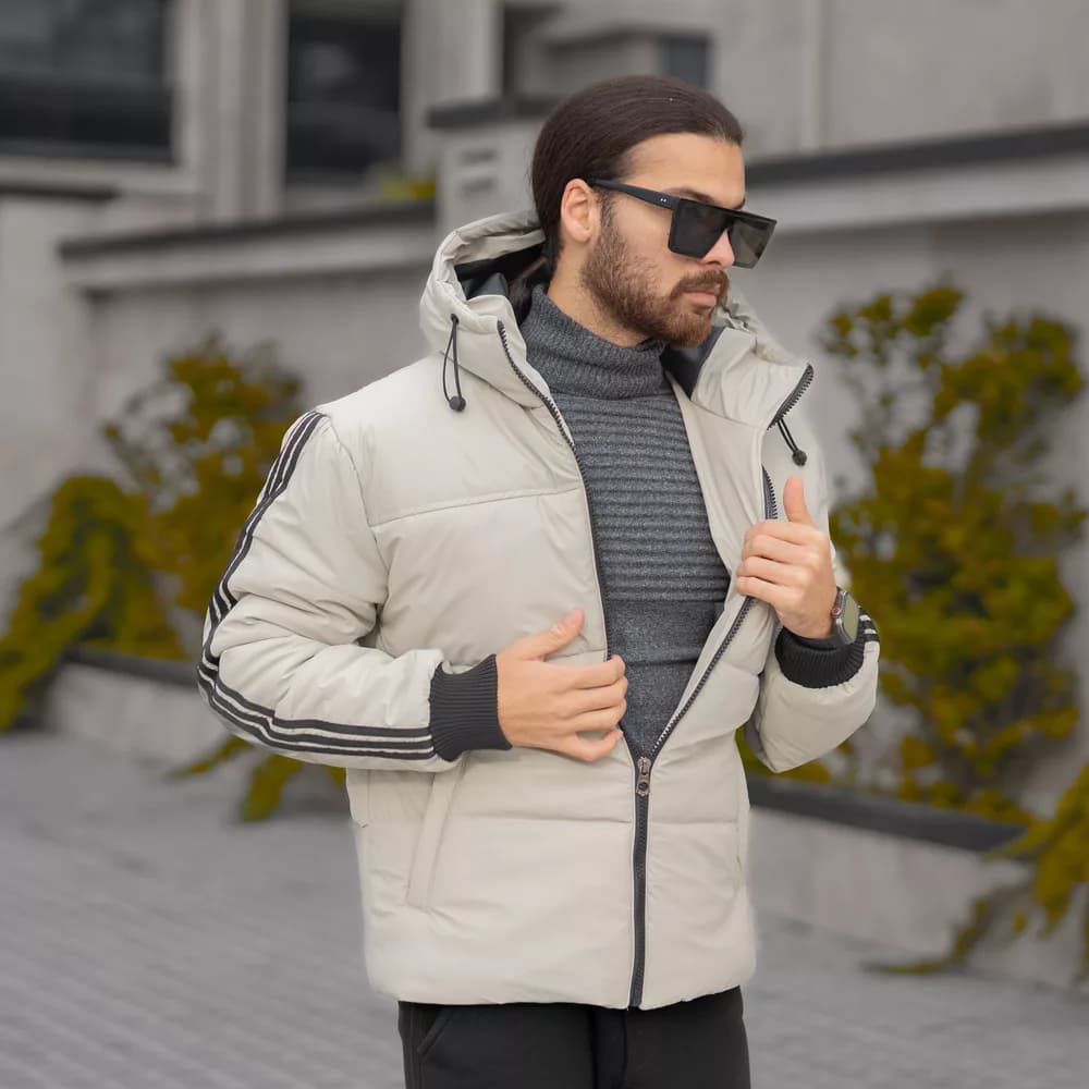 کاپشن مردانه آدیداس استخوانی کد 28503 — تصویر ۲