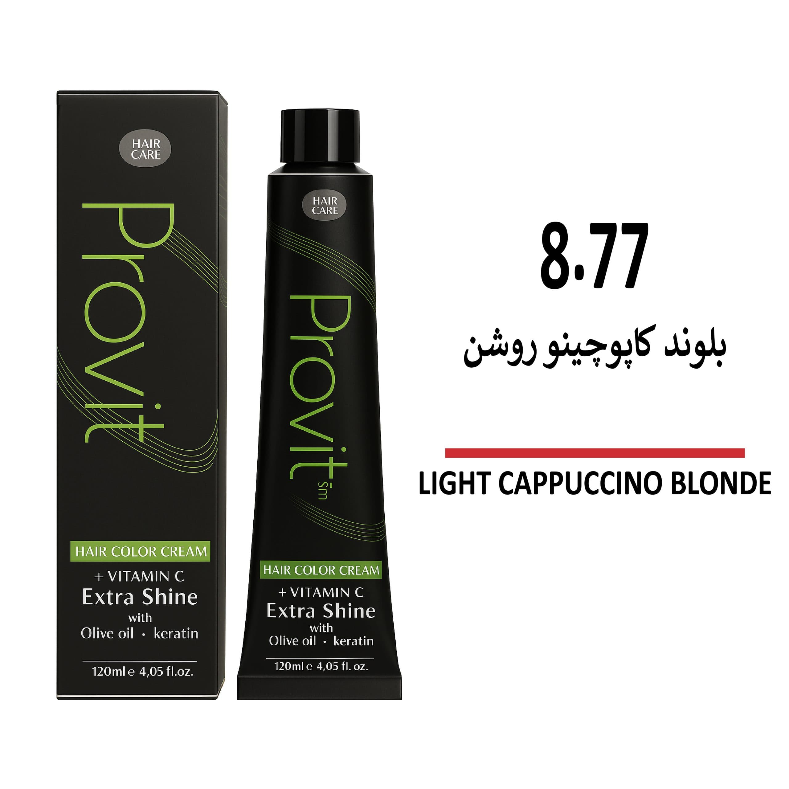 رنگ مو پرویت بلوند کاپوچینو روشن 8/77