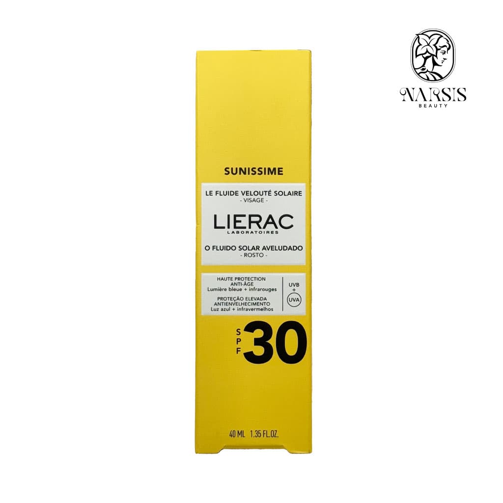 فلوئید ضد آفتاب سان ایسیم SPF 30 لیراک 40 میلی لیتر — تصویر ۲