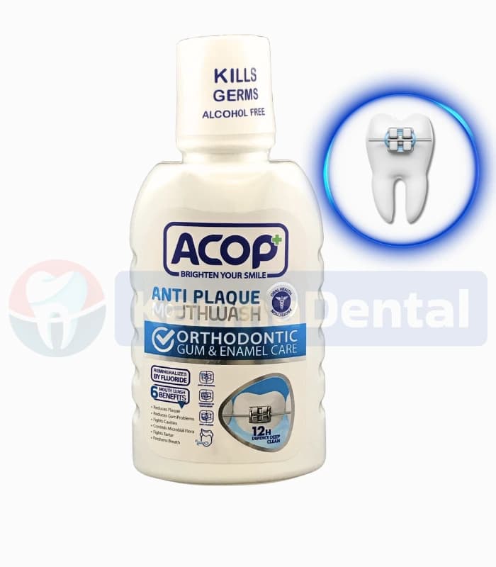 دهانشویه ارتودنسی آنتی پلاک آکوپ (مخصوص ارتودنسی) – Acop Anti Plaque Orthodontic MouthWash