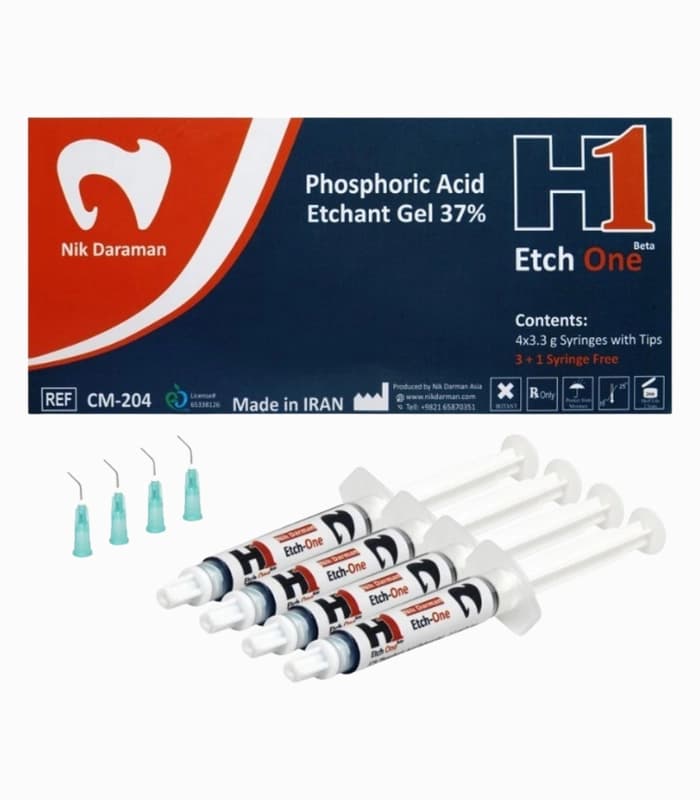 کیت ژل اسید اچ 37 % نیک درمان – NikDraman H1 Etchant Gel Kit
