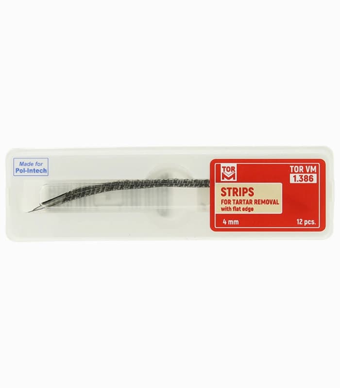 نوار جرمگیری قرمز 12 عددی – Torvm Metal Strip Tartar Removal