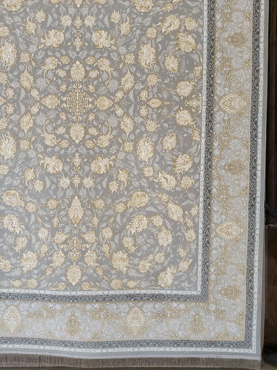 فرش طلاکوب طرح روشا طوسی 1200 شانه + فیلم — تصویر ۲