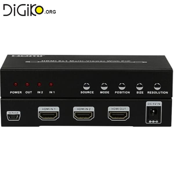 سوئیچ 2 پورت HDMI با نمایش چند گانه بدون وقفه
