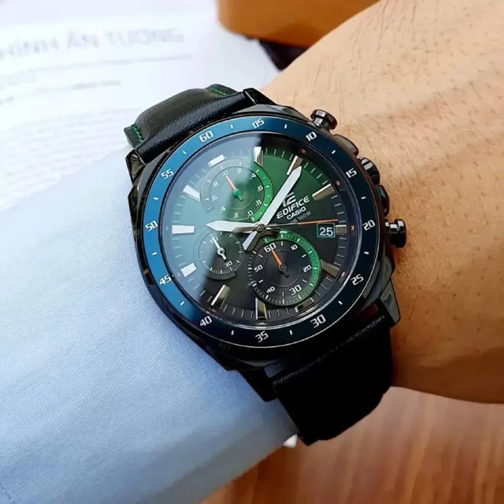 ساعت مچی مردانه کاسیو ادیفایس مدل CASIO EDIFICE EFV-600CL-3AVUDF — تصویر ۱۱