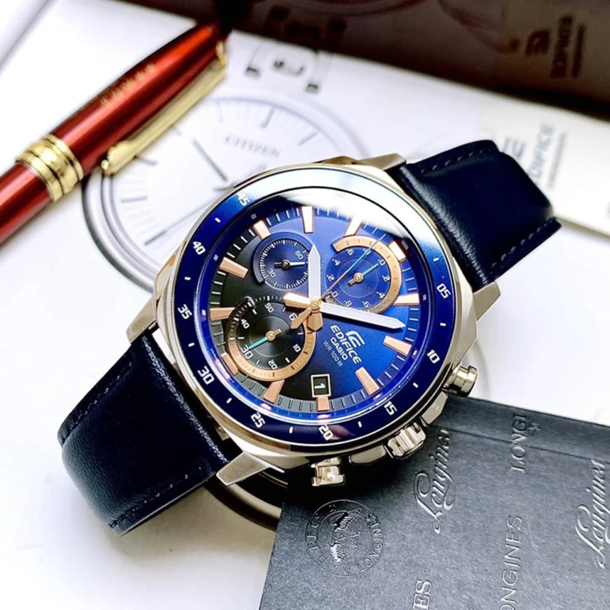 ساعت مچی مردانه کاسیو ادیفایس مدل CASIO EDIFICE EFV-600L-2AVUDF — تصویر ۵