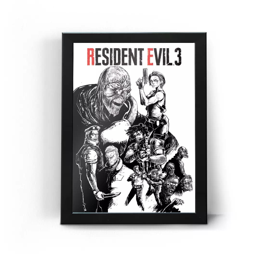 تابلو قاب رزیدنت اویل Resident Evil طرح نمسیس