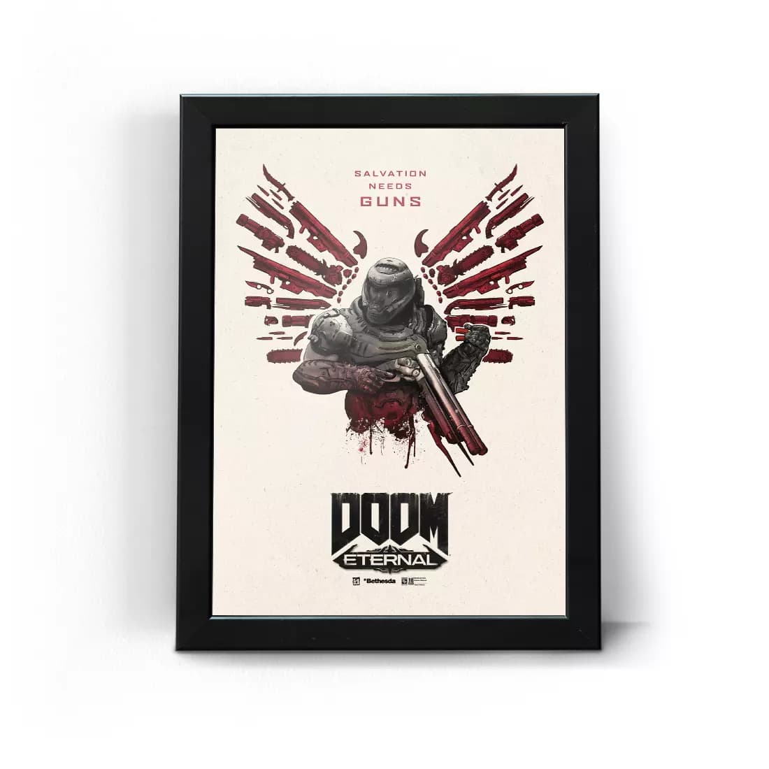 تابلو قاب دووم طرح 3 Doom