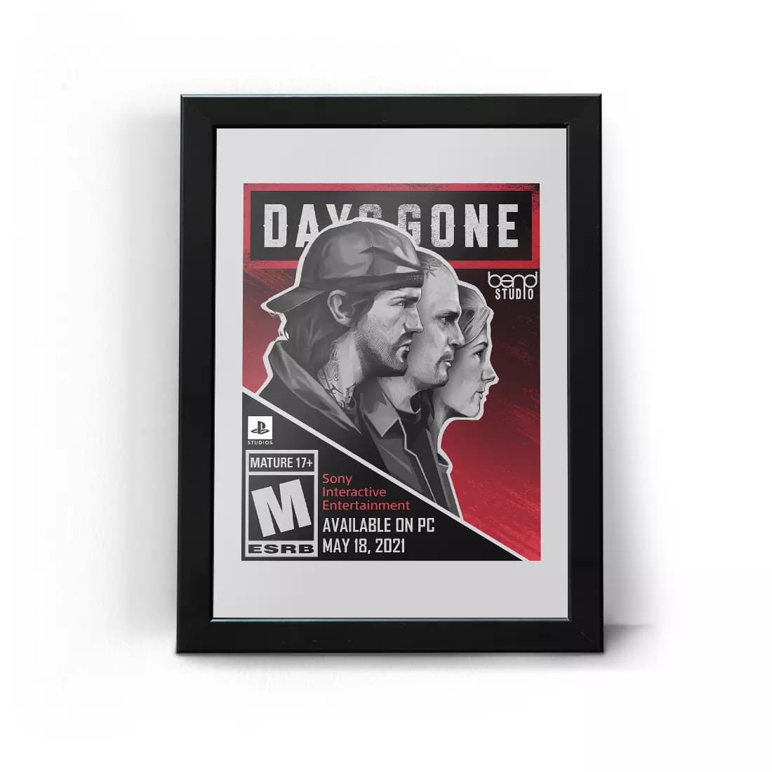تابلو قاب دیزگان طرح 2 Days Gone