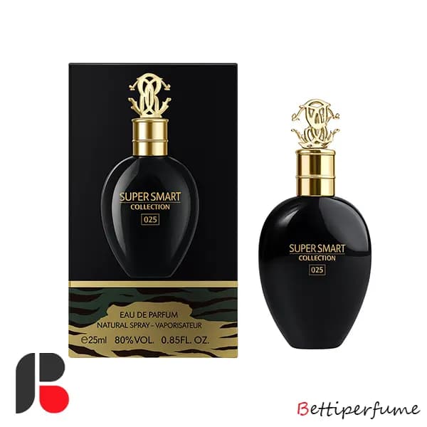عطر ادکلن سوپر اسمارت زنانه 025 روبرتو کاوالی نرو اسولوتو 25 میل — تصویر ۲