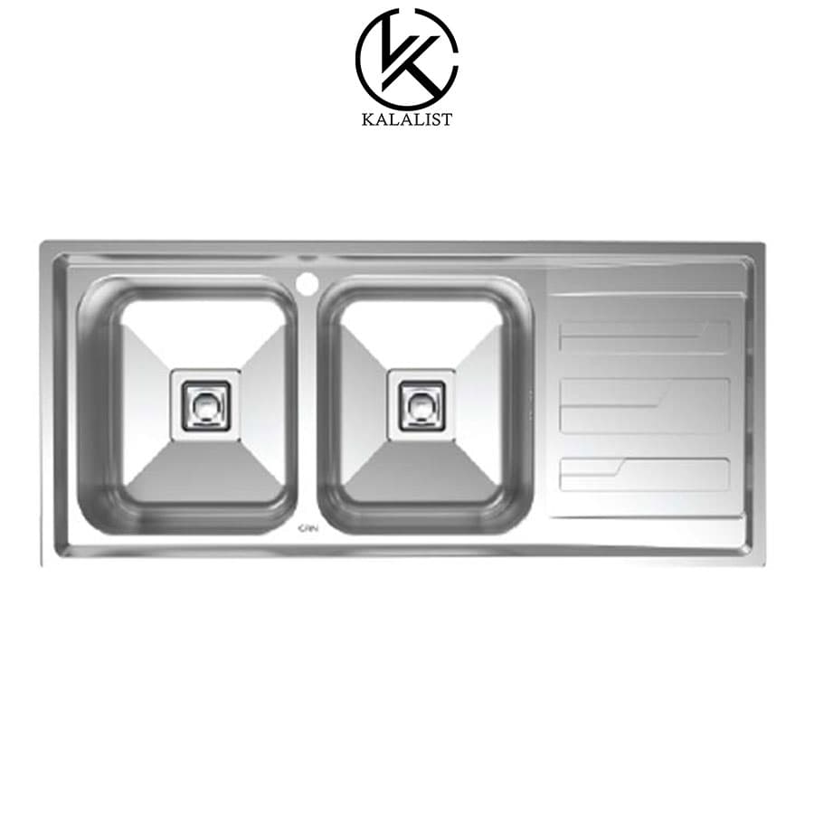 سینک کن استیل توکار مدل 8192