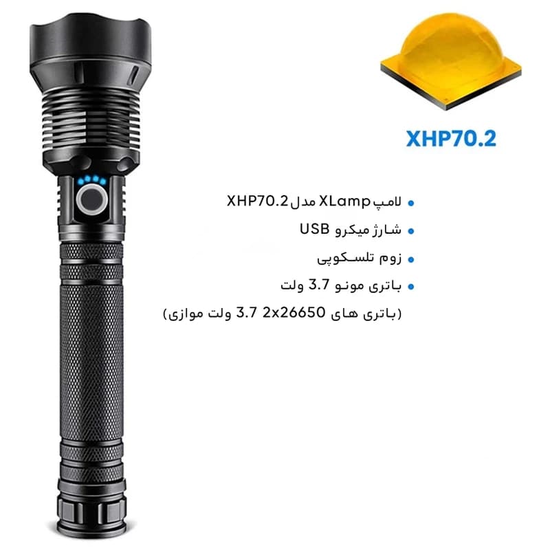 چراغ قوه دستی اسمال سان مدل ZY-S36-2 — تصویر ۳