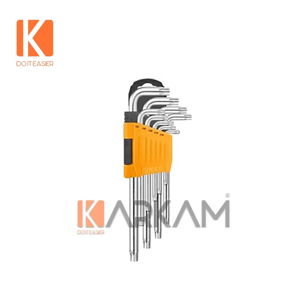 آچار آلن ستاره متوسط 9 عددی HHK13091 اینگکو