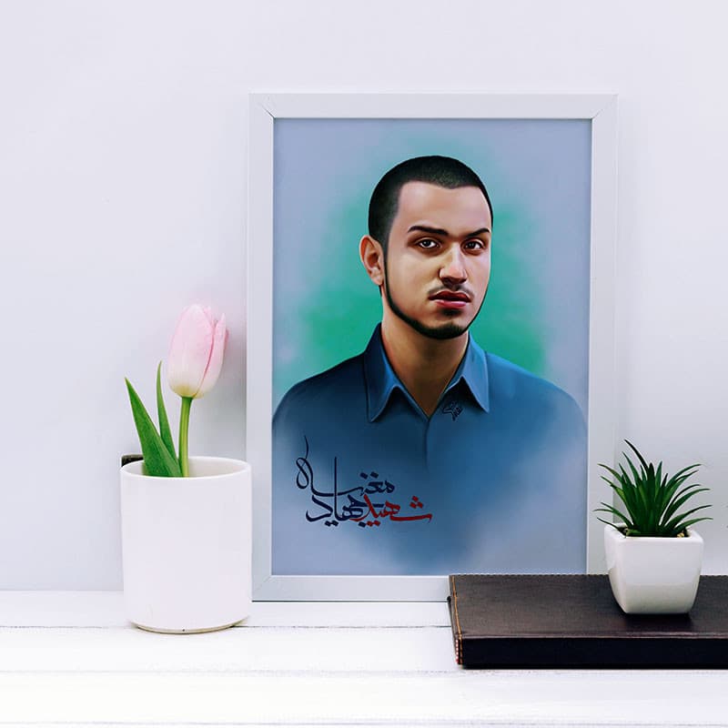 تابلو دکوراتیو مدل شهید جهاد مغنیه کد SH122