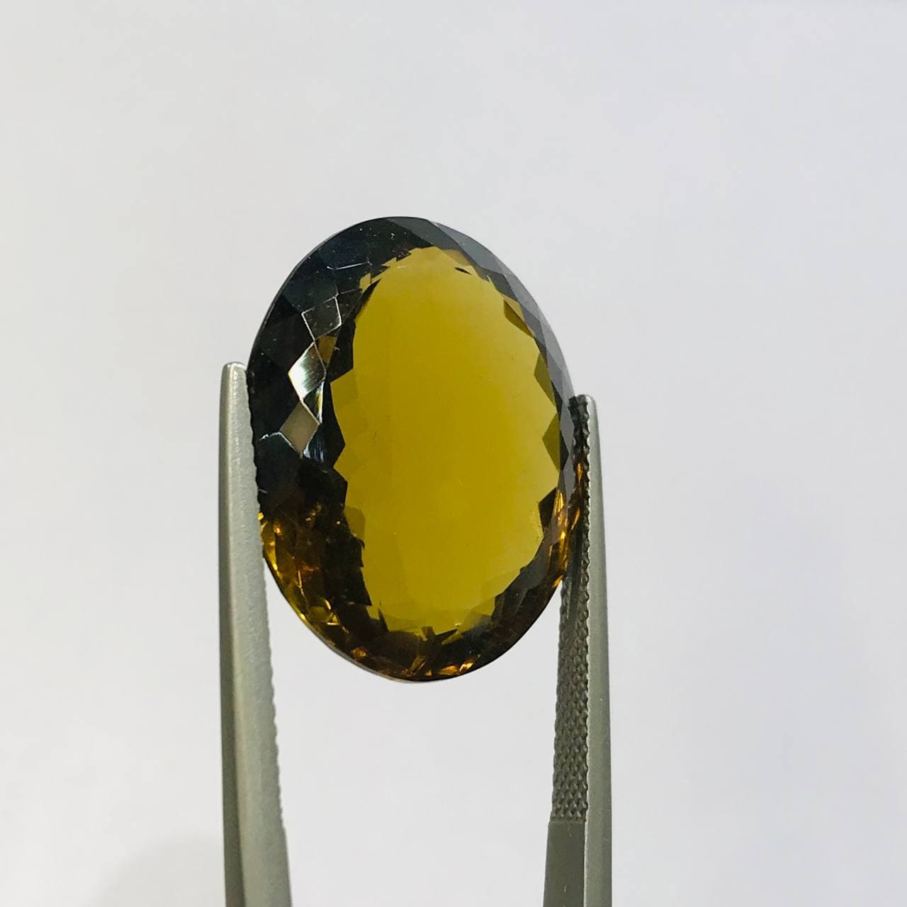 نگین کوارتز عسلی اصل سایز 22*18 — تصویر ۳