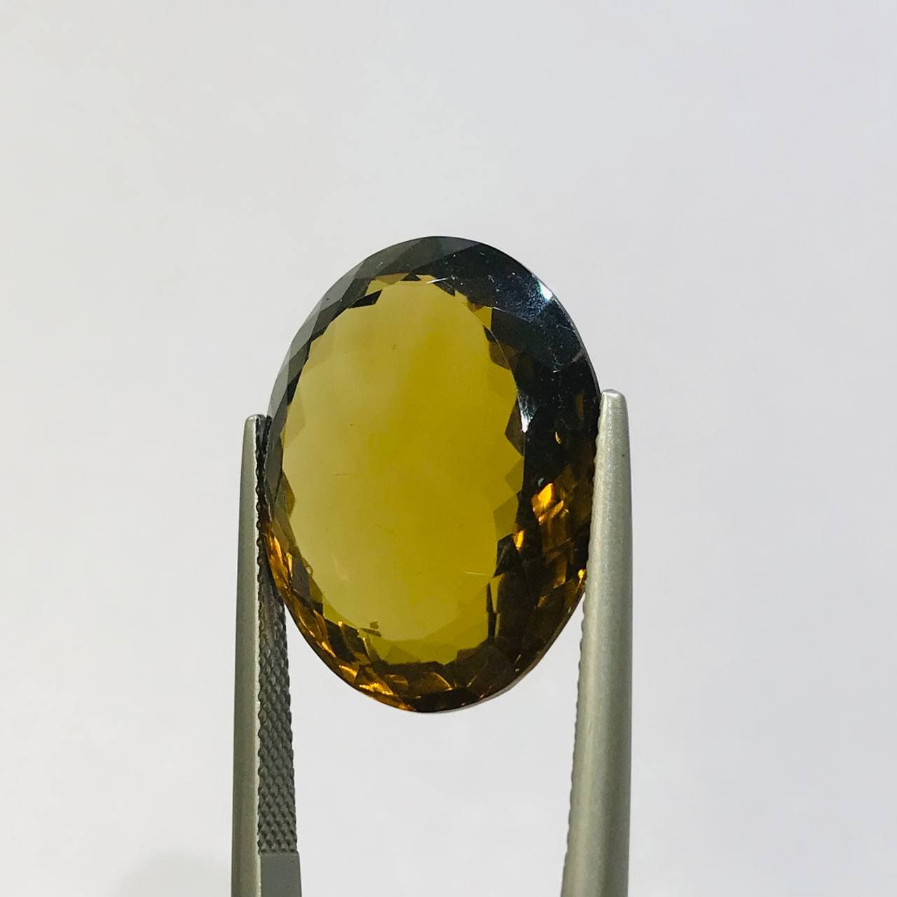نگین کوارتز عسلی اصل سایز 22*18 — تصویر ۲