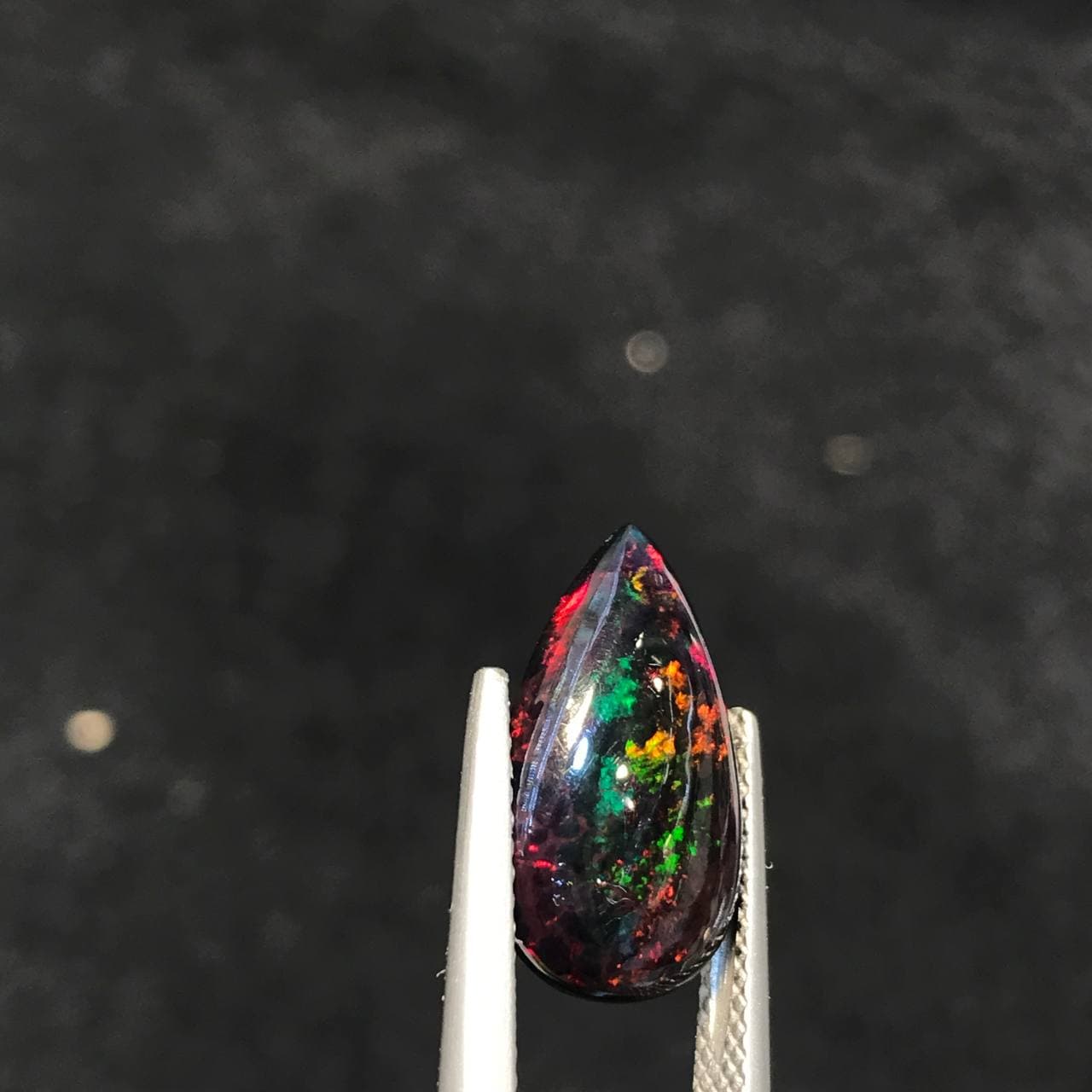 نگین اپال مشکی اصل سایز 16*10 — تصویر ۲