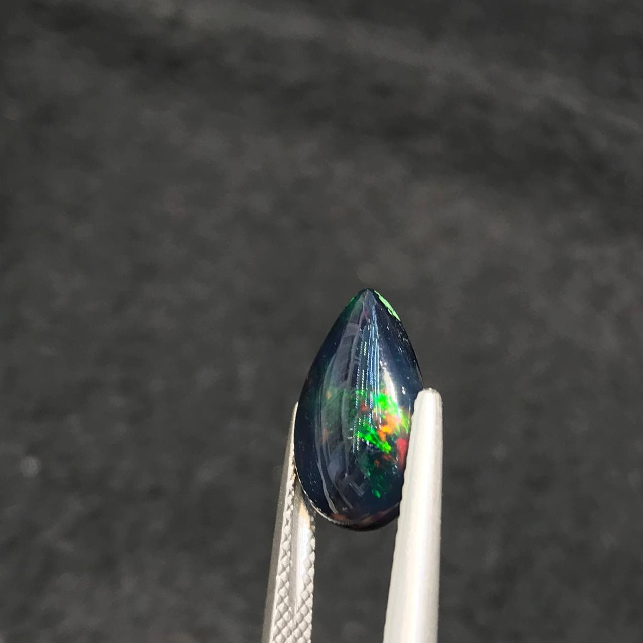 نگین اپال مشکی اصل سایز 14*9 — تصویر ۲