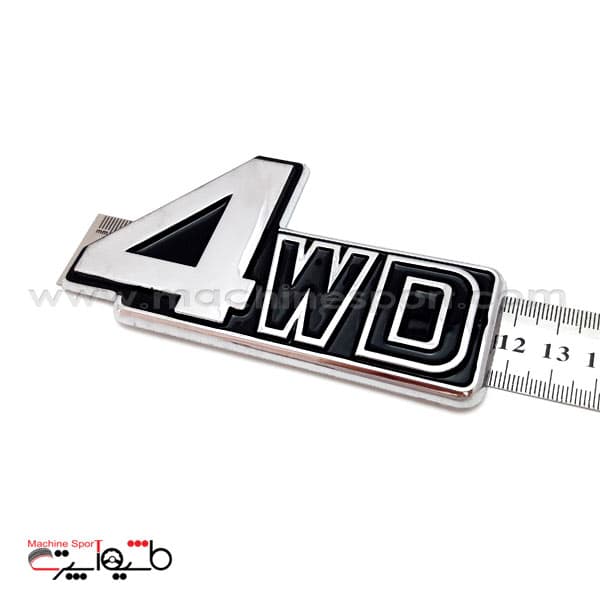 آرم 4WD چهار چرخ متحرک خودروهای دو دیفرانسیل سایز 11.7 سانت مشکی — تصویر ۳