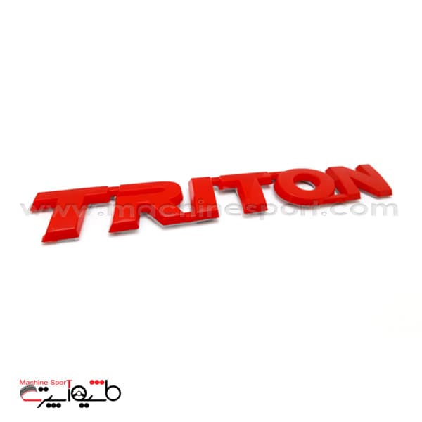 آرم نوشته آفرود میتسوبیشی تریتون TRITON L200 قرمز رنگ سایز 17 سانت — تصویر ۳