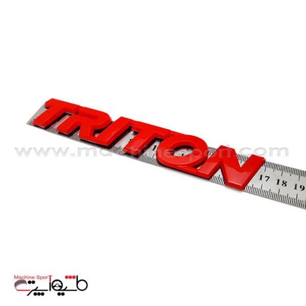 آرم نوشته آفرود میتسوبیشی تریتون TRITON L200 قرمز رنگ سایز 17 سانت — تصویر ۲