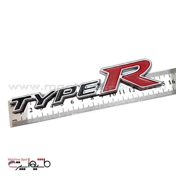 آرم Type-R هوندا سیویک مشکی رنگ سایز 15 سانت — تصویر ۳