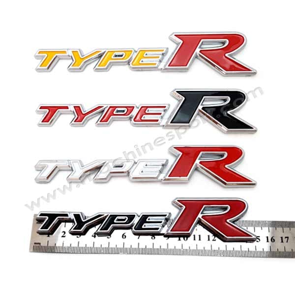 آرم Type-R هوندا سیویک مشکی رنگ سایز 15 سانت — تصویر ۴