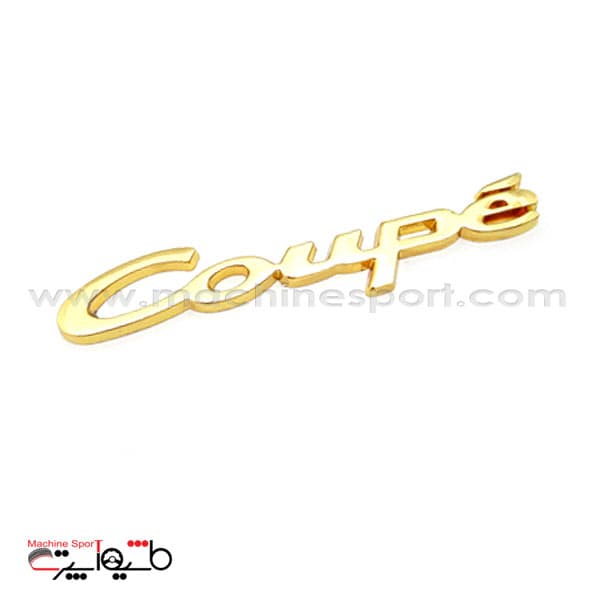 آرم نوشته کوپه Coupe سایز 9.6 سانت طلایی رنگ — تصویر ۳