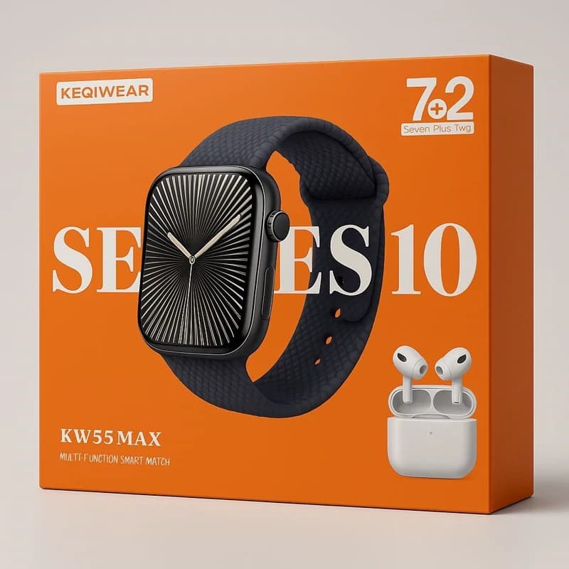 ساعت هوشمند کیوور مدل KW55 Max هفت بند با ایرپاد — تصویر ۲
