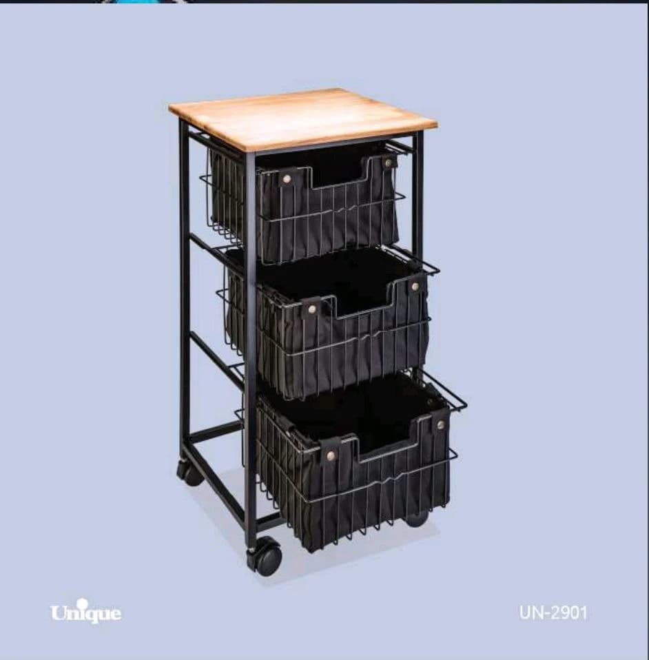 جای سیب زمینی و پیاز سه طبقه پارچه باکس یونیک کد UN-2901