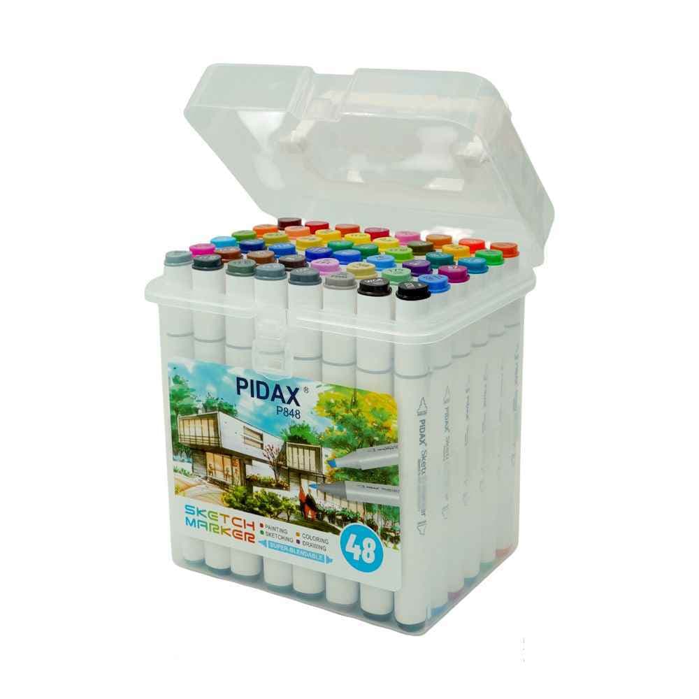 ماژیک48 رنگ راندو نیوتاچ/ماپرومکس/پیداکس جعبه طلقی کد848 — تصویر ۳
