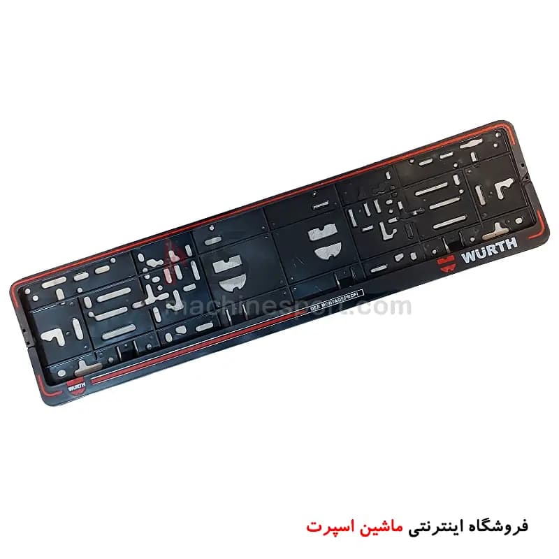 قاب پلاک ساده دور دار قرمز — تصویر ۲