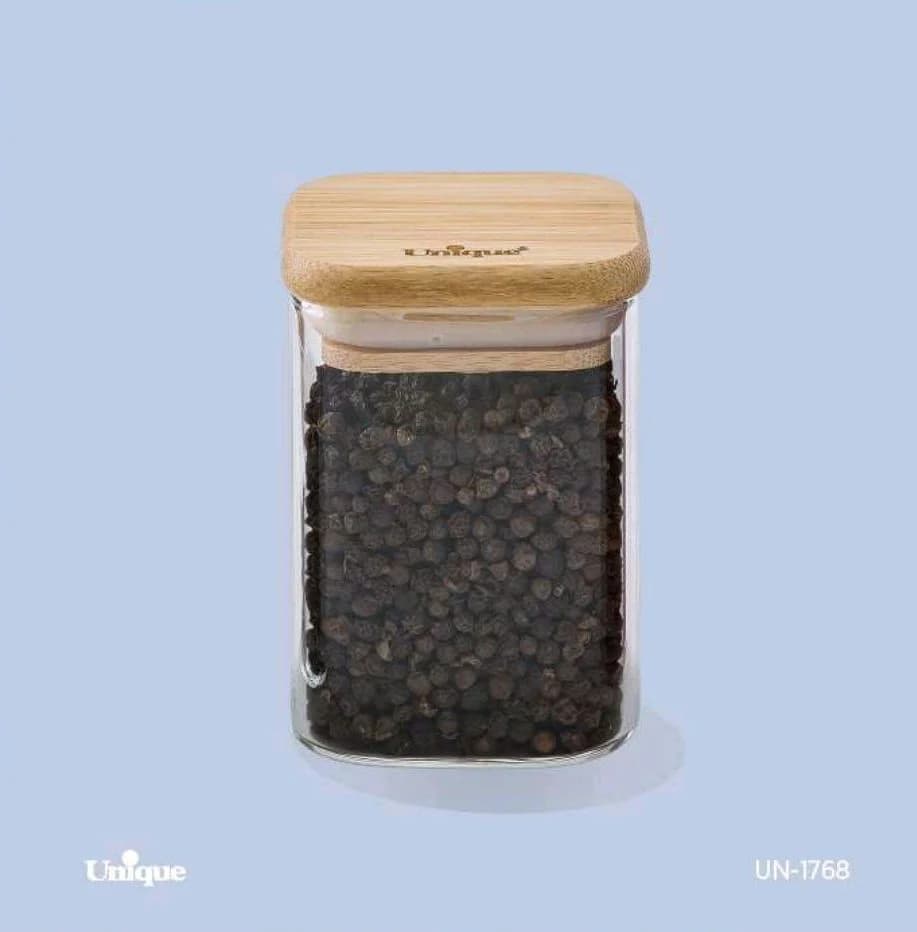 ادویه درب چوبی مربع 8سانت یونیک کد UN-1768