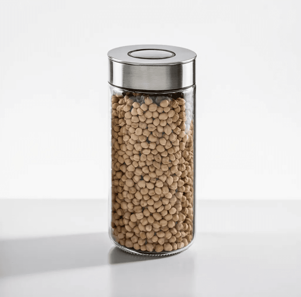 بانکه شیشه ای درب استیل 20سانت یونیک کد UN-1702