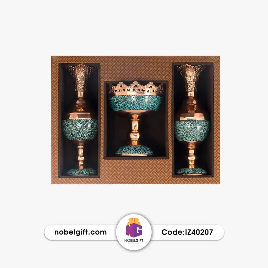 ست صنایع دستی فیروزه کوب تبلیغاتی — تصویر ۳