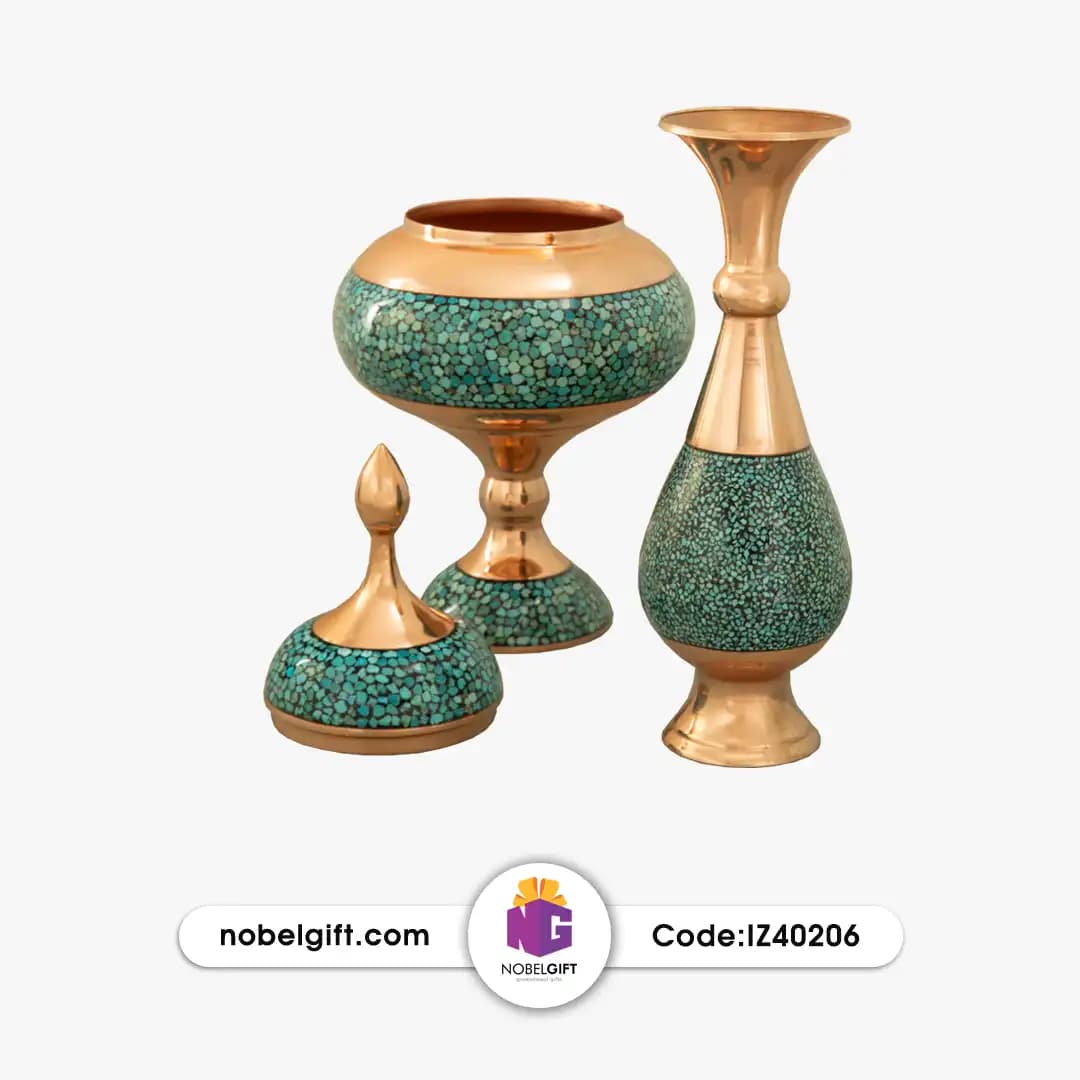 ست هدیه صنایع دستی فیروزه کوب تبلیغاتی — تصویر ۳