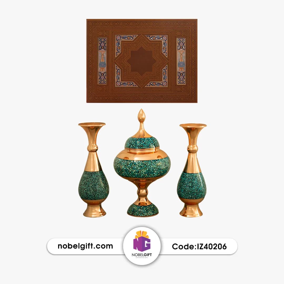 ست هدیه صنایع دستی فیروزه کوب تبلیغاتی