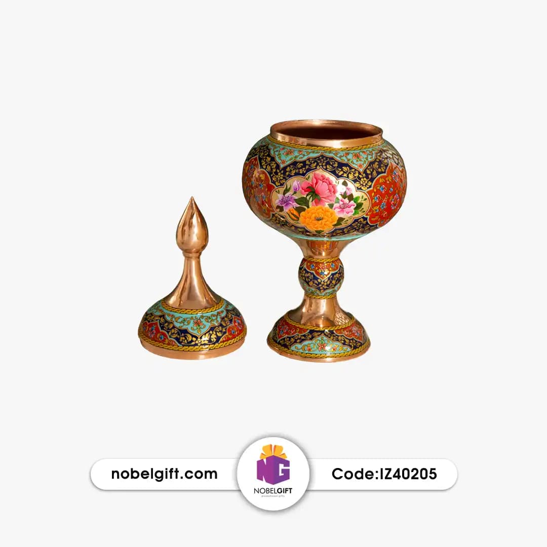 ست صنایع دستی گلدان و شکلات خوری — تصویر ۳