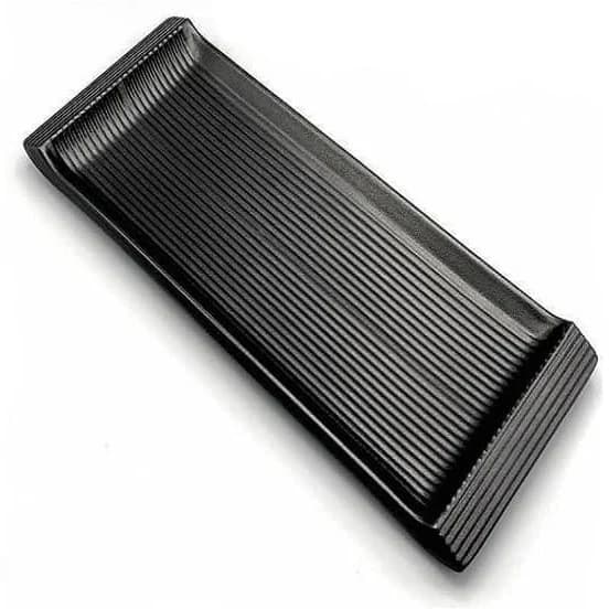 سینی ملامین لیمون شیار دار متوسط مشکی کد 233710