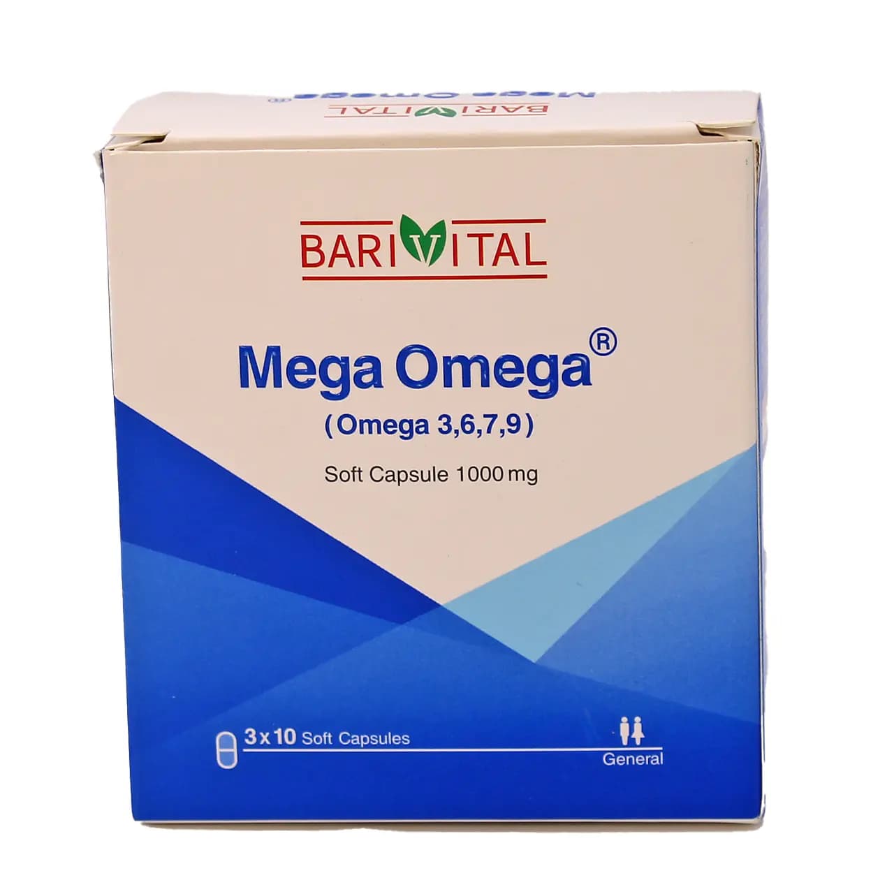 کپسول مگا امگا باریویتال 1000 میلی گرم