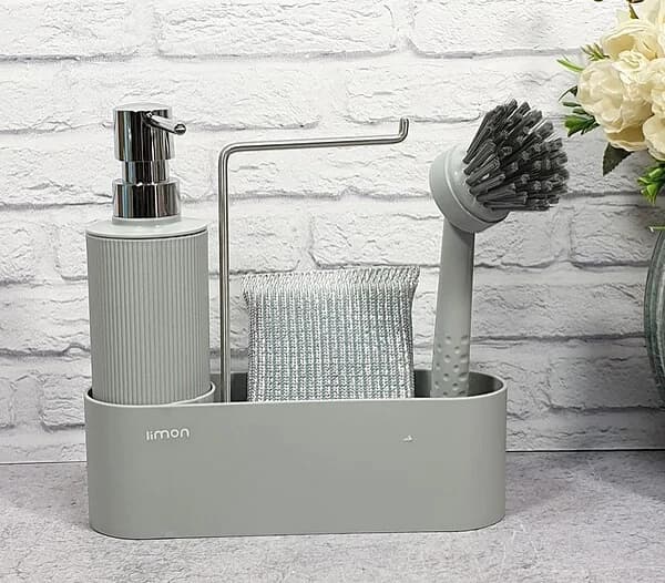 ست جا مایع گرد لیمون شیار دار (الوان) کد 212435