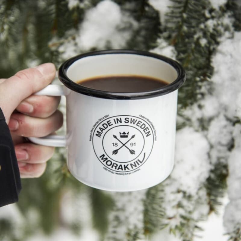 ماگ یا لیوان دسته دار فلزی موراکنیو سوئد مدل Morakniv Enamel Mug — تصویر ۲