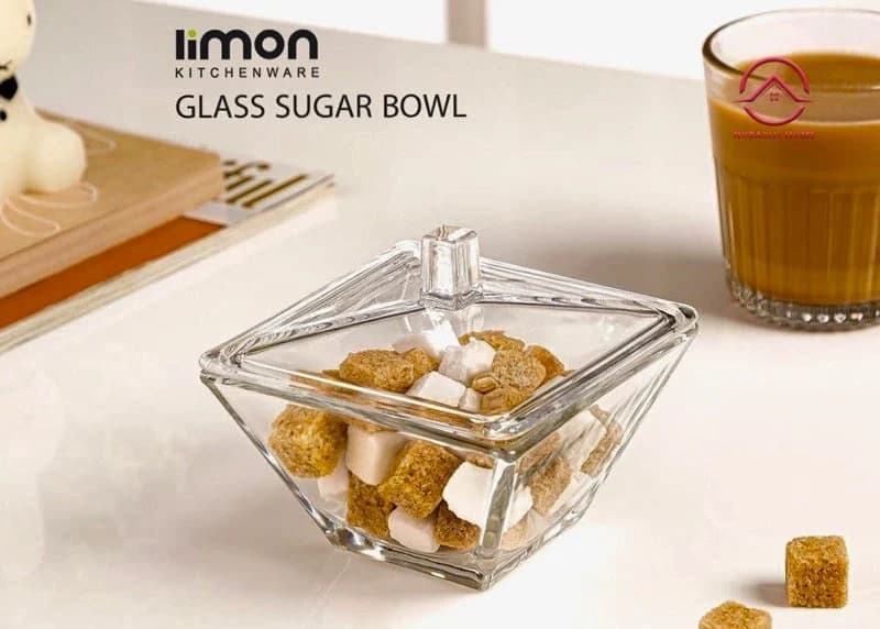 قندان مربع لیمون شیشه ای کد 233500