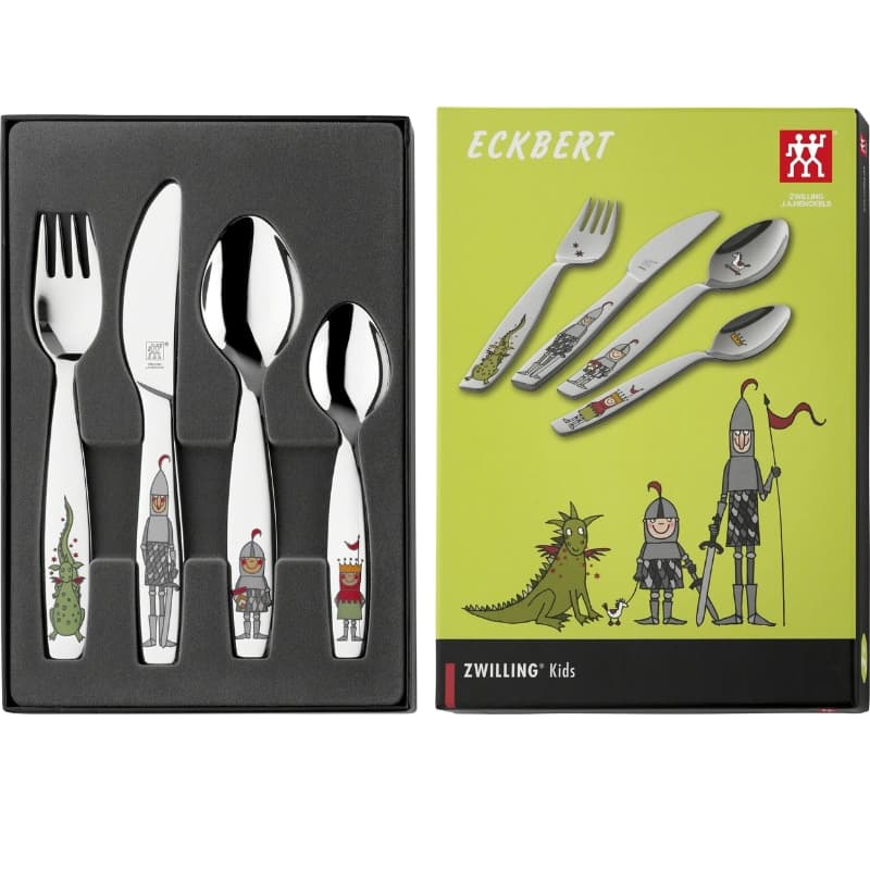 ست 4 عددی قاشق، چنگال و کارد کودک زولینگ مدل Zwilling Ritter Eckbert — تصویر ۵