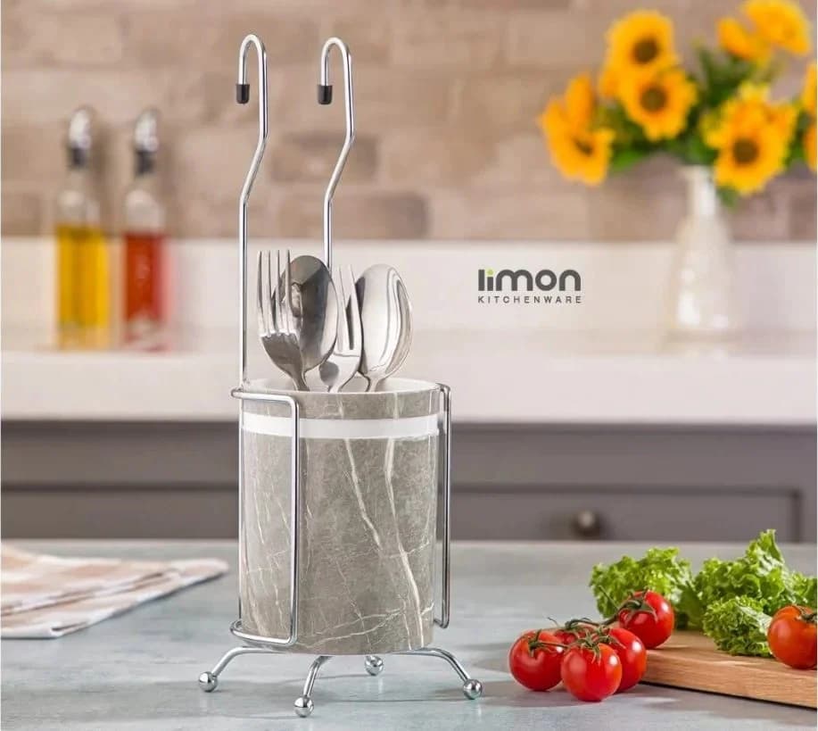 جا قاشقی آویز لیمون طرح ماربل (الوان) کد 207135