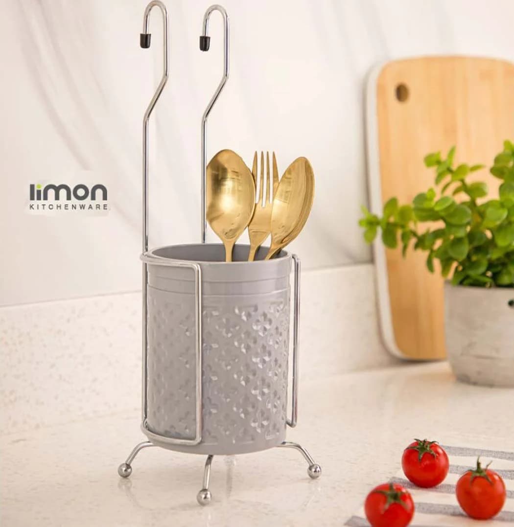جا قاشقی آویز لیمون طرح گل (الوان) کد 181435
