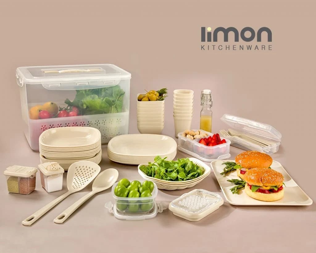 سرویس مسافرتی رویان لیمون 85 پارچه 8 نفره (الوان) کد 89635