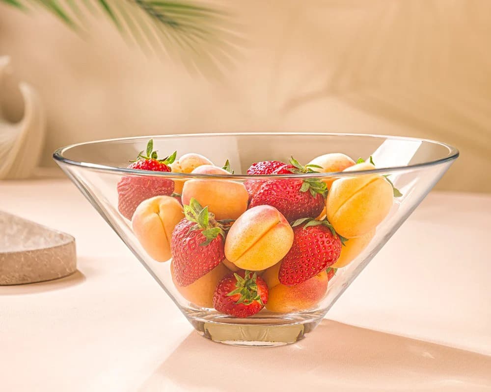 کاسه سرو شیشه‌ای لیمون کد 245200