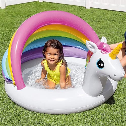 استخر بادی کودک مدل اسب تک‌شاخ (Unicorn) — تصویر ۳